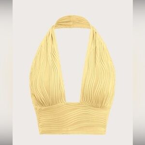 SHEIN ICON BACKLESS HALTER TOP